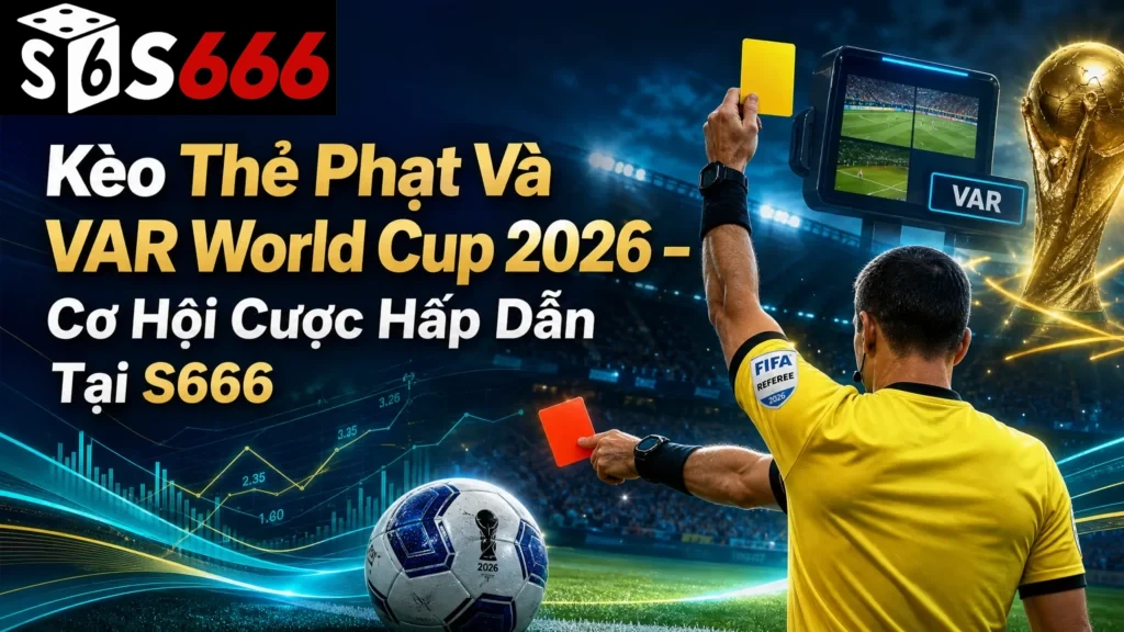 Kèo Thẻ Phạt Và VAR World Cup 2026 – Cơ Hội Cược Hấp Dẫn Tại S666
